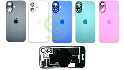 Genuine Pulled Apple iPhone 16 Plus Back Glass with small parts